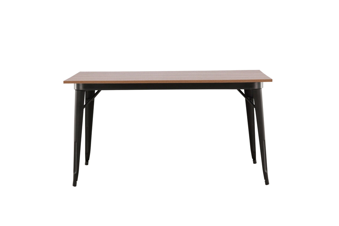 Venture Home Tempe Dining Table - Black / Walnut MDF