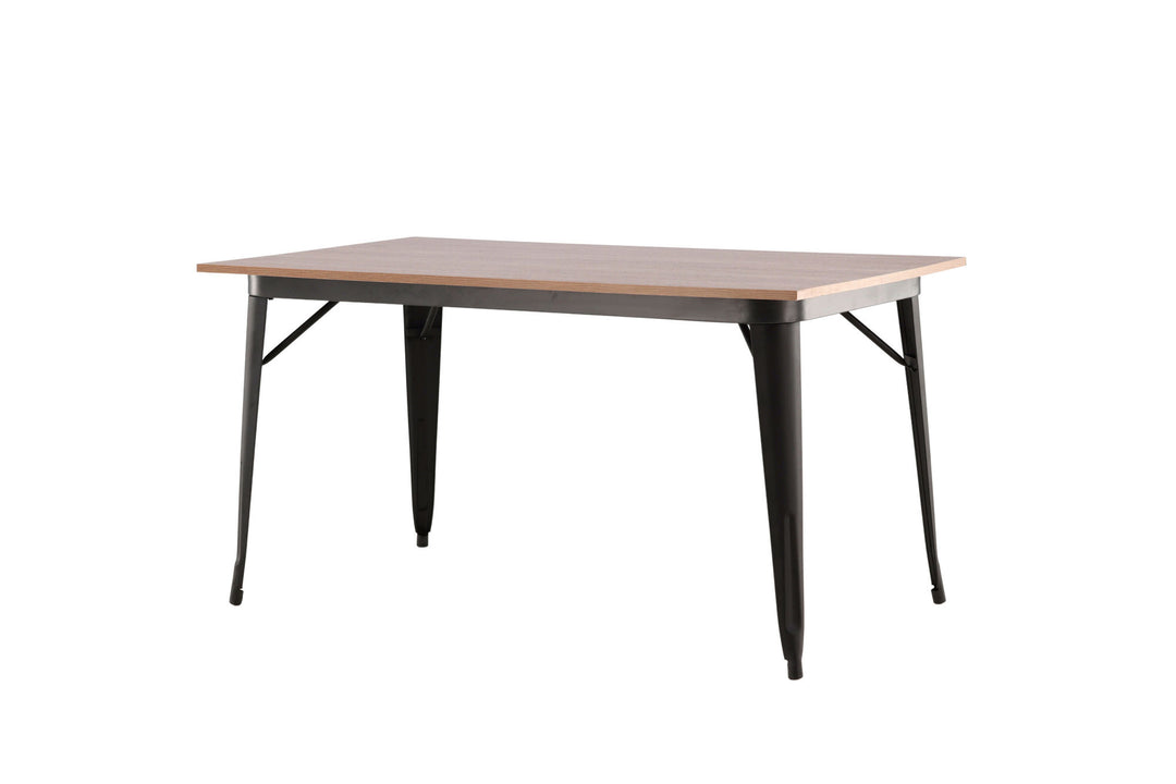 Venture Home Tempe Dining Table - Black / Walnut MDF