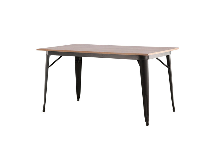 Venture Home Tempe Dining Table - Black / Walnut MDF