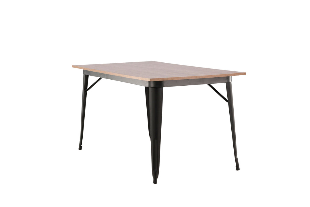 Venture Home Tempe Dining Table - Black / Walnut MDF