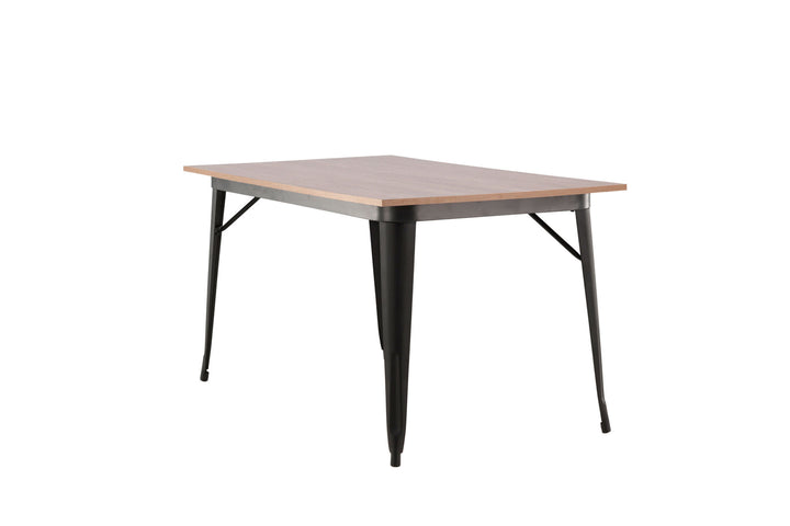 Venture Home Tempe Dining Table - Black / Walnut MDF