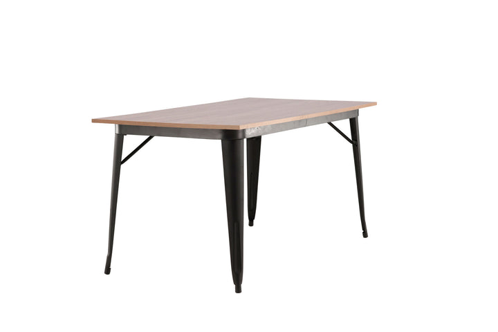 Venture Home Tempe Dining Table - Black / Walnut MDF