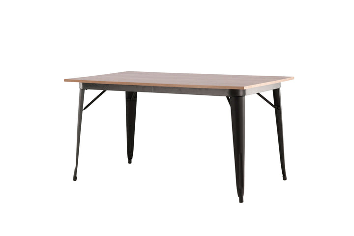 Venture Home Tempe Dining Table - Black / Walnut MDF