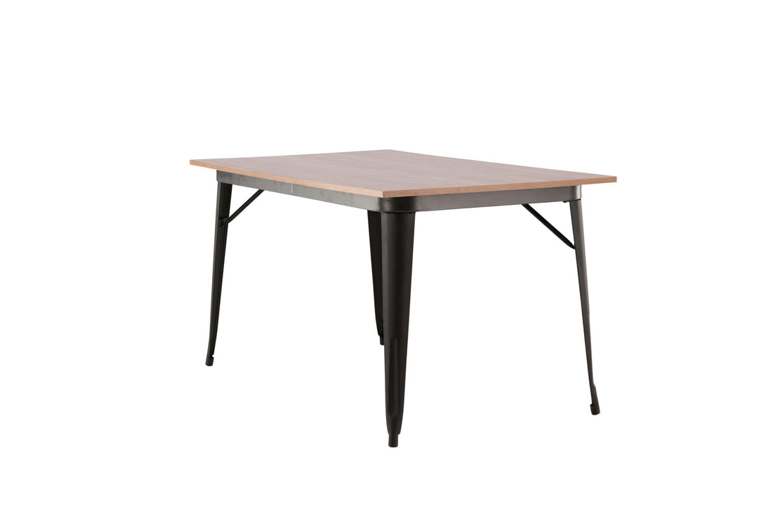 Venture Home Tempe Dining Table - Black / Walnut MDF