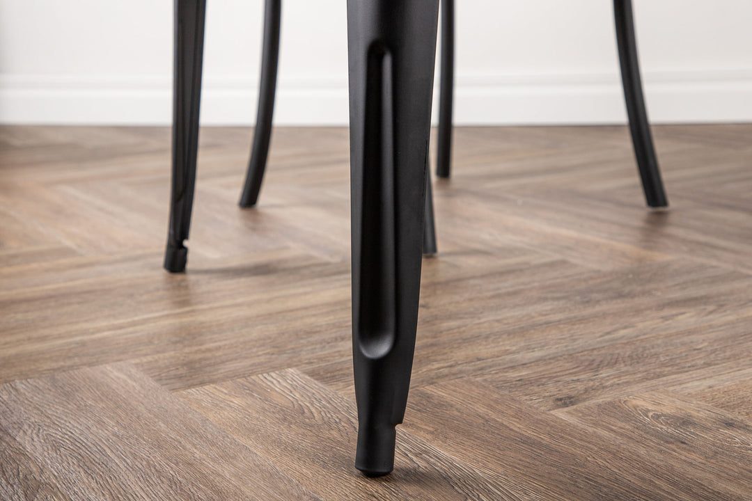 Venture Home Tempe Dining Table - Black / Walnut MDF