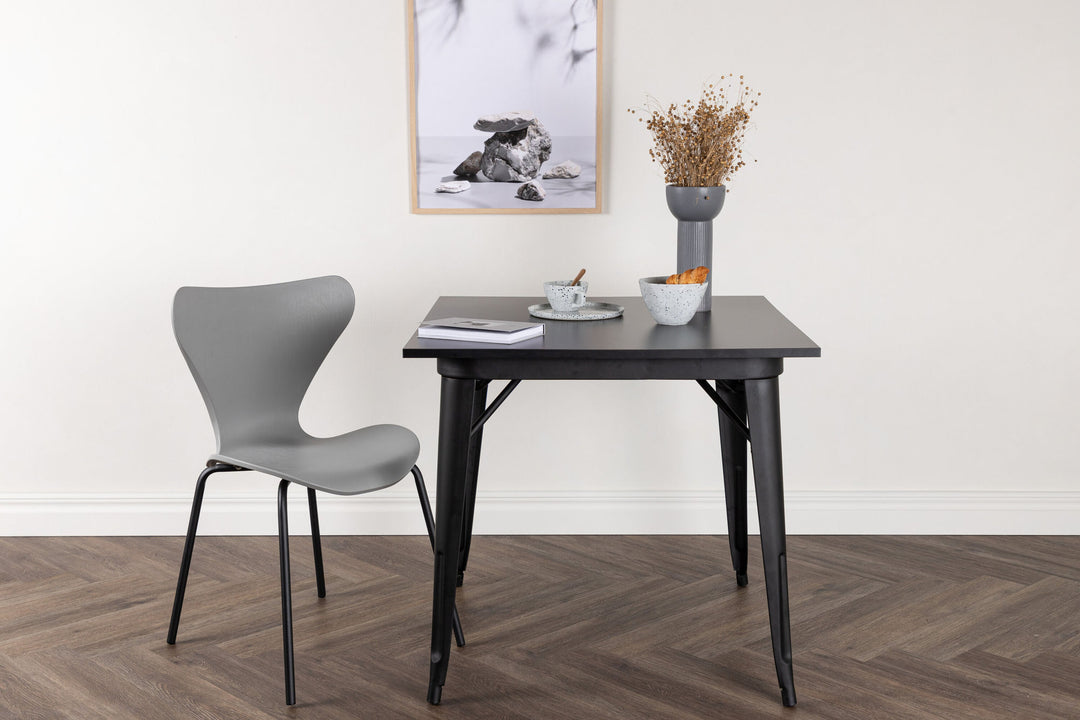 Venture Home Tempe Dining Table - Black / Black MDF
