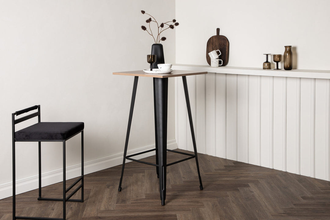 Venture Home Tempe Bar Table - Black / Nature MDF