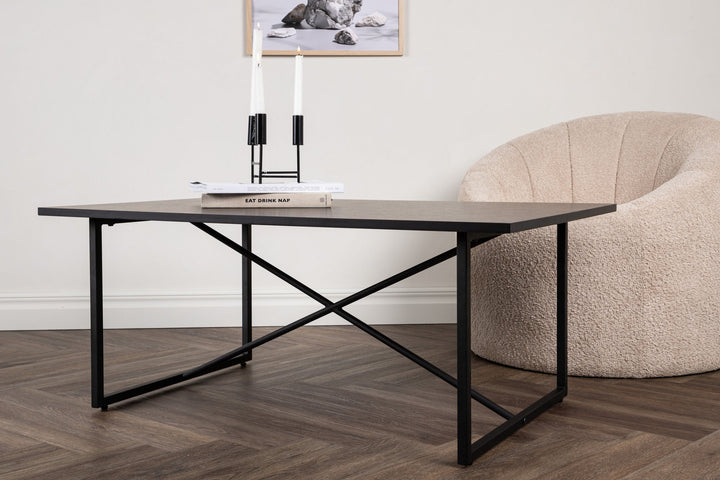 Venture Home Pryor Sofa Table - Black / Black MDF