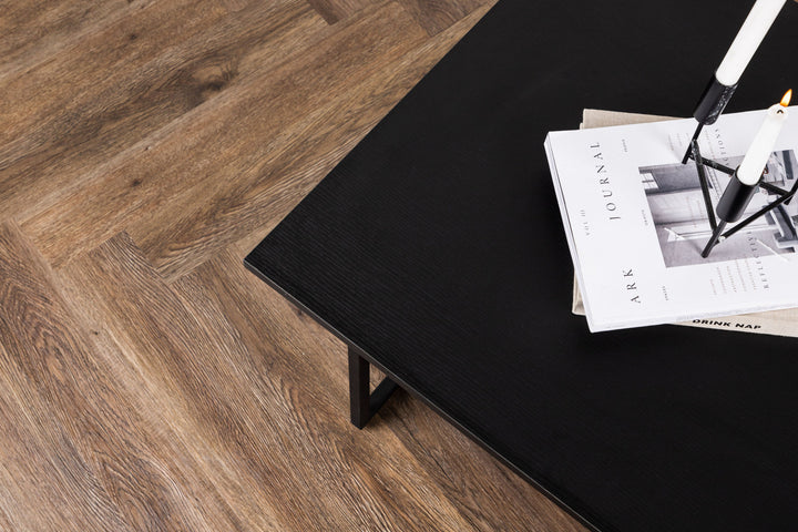 Venture Home Pryor Sofa Table - Black / Black MDF