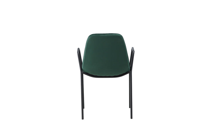 Vind Klädesholmen Dining Chair 2-pack - Black / Dark Green Velvet
