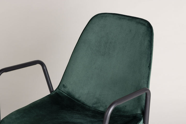 Vind Klädesholmen Dining Chair 2-pack - Black / Dark Green Velvet