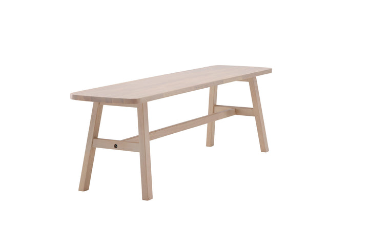 Vind Hälsö Bench - Whitewash / Wood