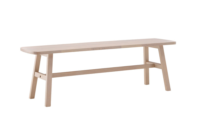 Vind Hälsö Bench - Whitewash / Wood