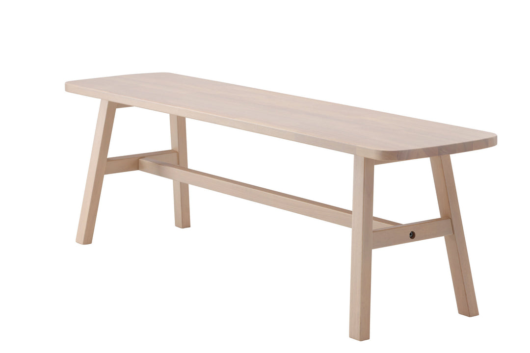 Vind Hälsö Bench - Whitewash / Wood