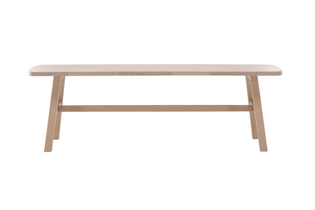 Vind Hälsö Bench - Whitewash / Wood