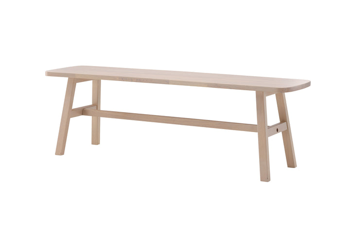 Vind Hälsö Bench - Whitewash / Wood