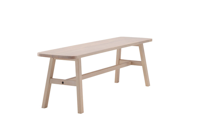 Vind Hälsö Bench - Whitewash / Wood