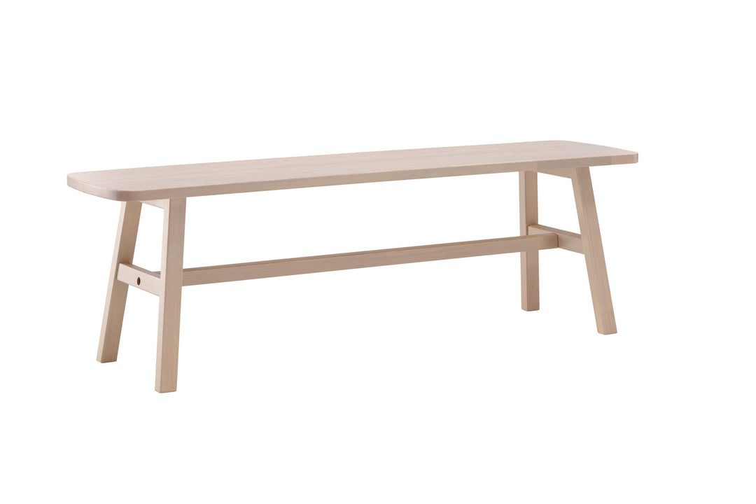 Vind Hälsö Bench - Whitewash / Wood