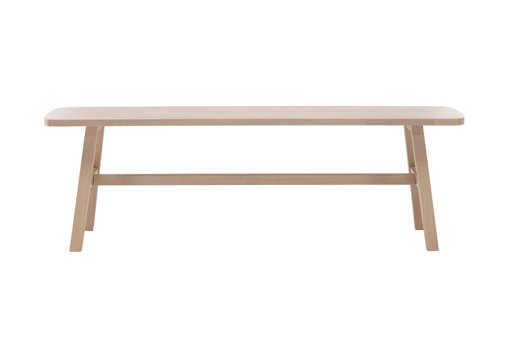Vind Hälsö Bench - Whitewash / Wood
