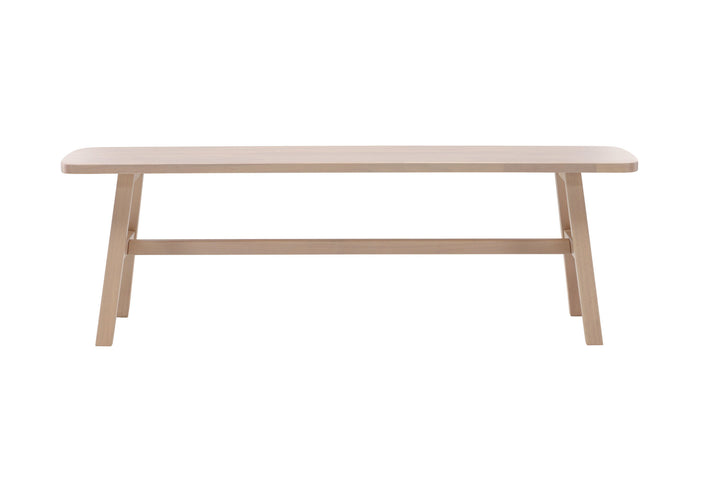 Vind Hälsö Bench - Whitewash / Wood