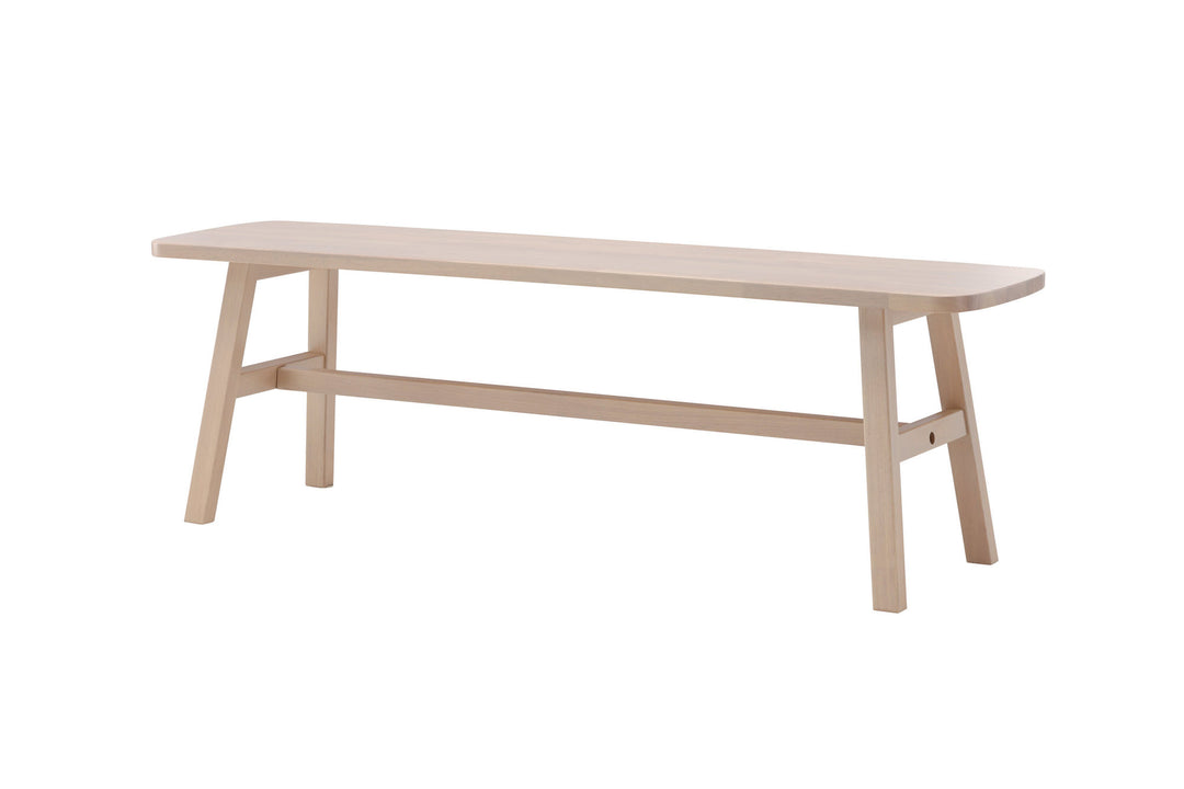 Vind Hälsö Bench - Whitewash / Wood