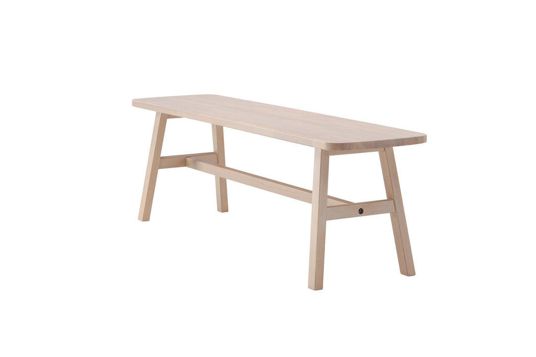 Vind Hälsö Bench - Whitewash / Wood