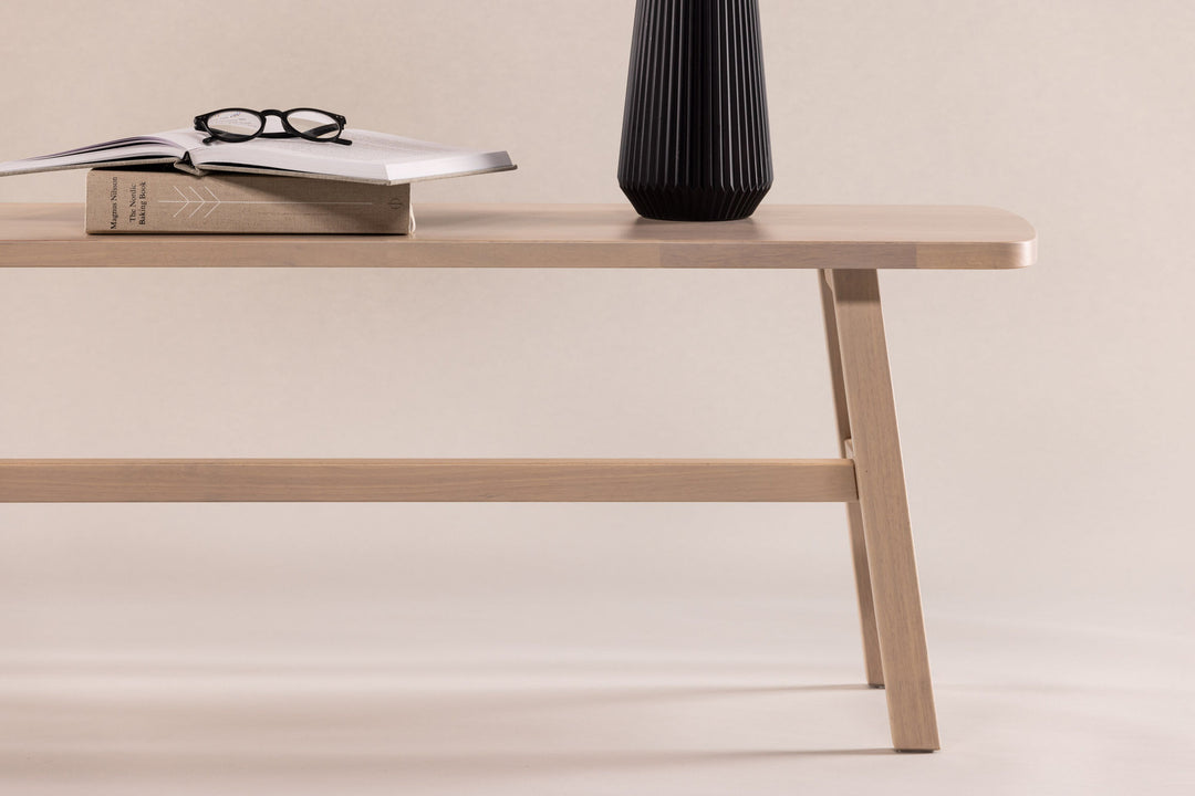 Vind Hälsö Bench - Whitewash / Wood