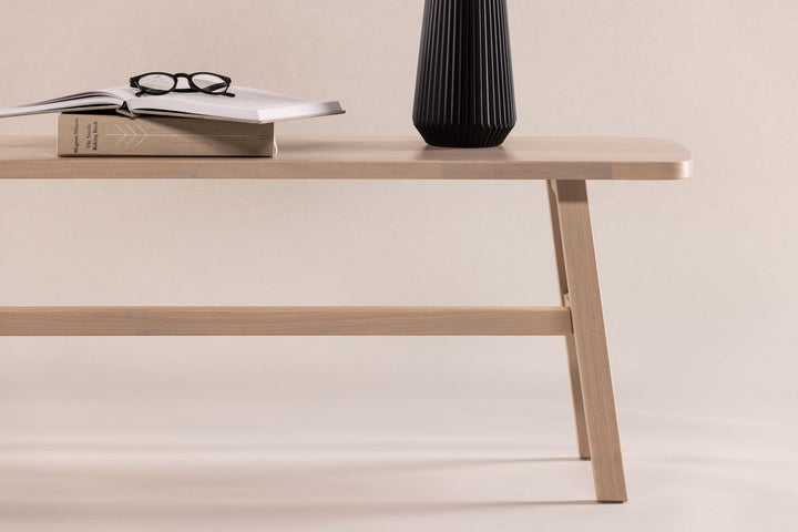 Vind Hälsö Bench - Whitewash / Wood