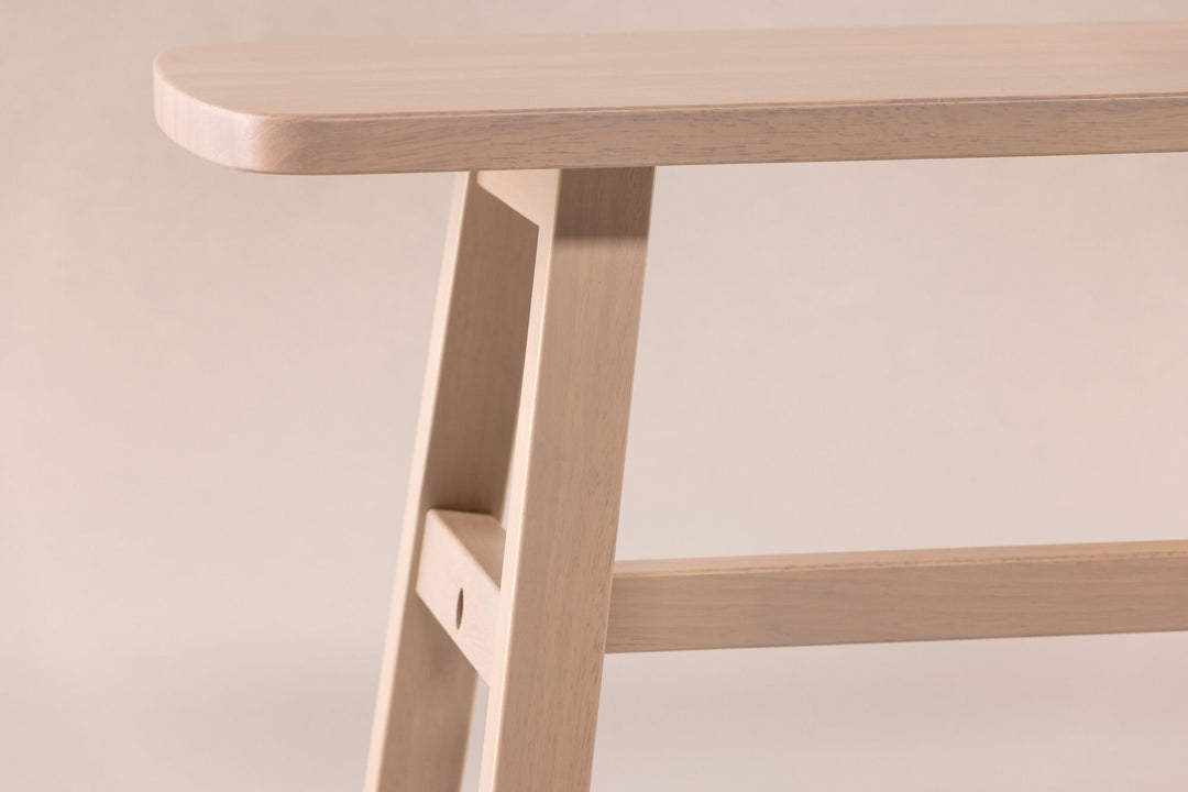 Vind Hälsö Bench - Whitewash / Wood