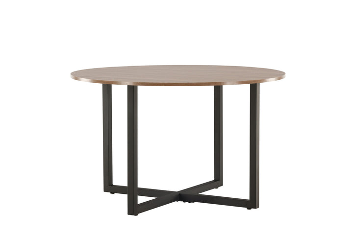 Venture Home Durango Dining Table - Black / Walnut MDF