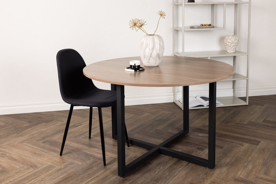 Venture Home Durango Dining Table - Black / Walnut MDF