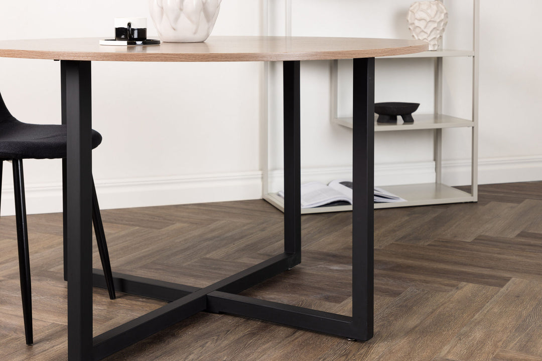 Venture Home Durango Dining Table - Black / Walnut MDF