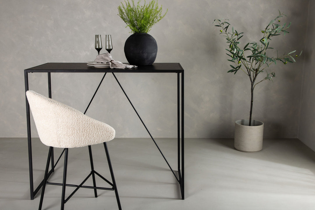 Venture Home Brea Bar Table - Black / Black MDF