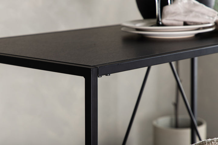 Venture Home Brea Bar Table - Black / Black MDF