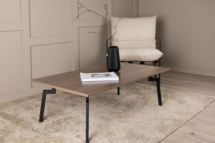 Venture Home Bethan Sofa Table - Black / Brown MDF