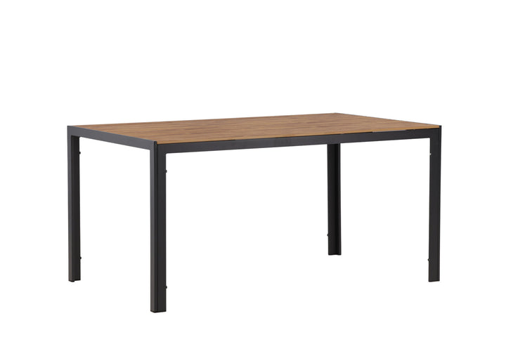 Venture Home Break Diningtable Alumnium - Black / Nature Rectangular 90*150*