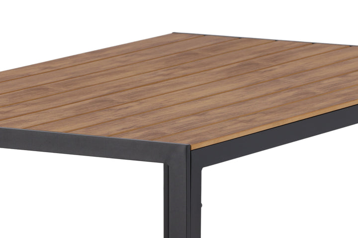 Venture Home Break Diningtable Alumnium - Black / Nature Rectangular 90*150*