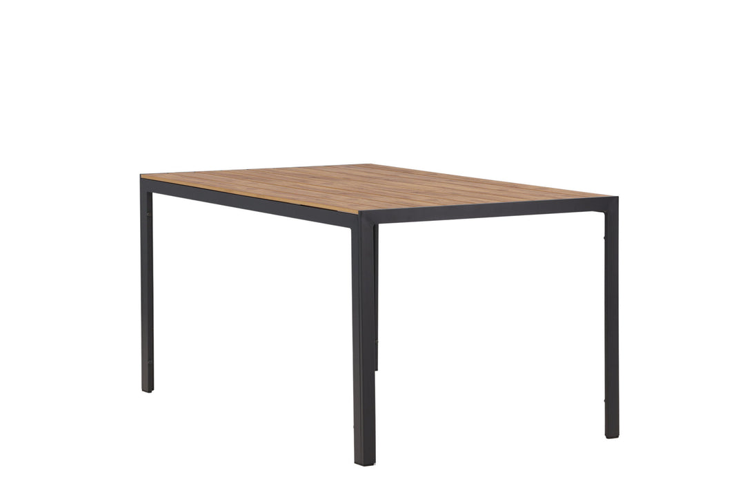 Venture Home Break Diningtable Alumnium - Black / Nature Rectangular 90*150*