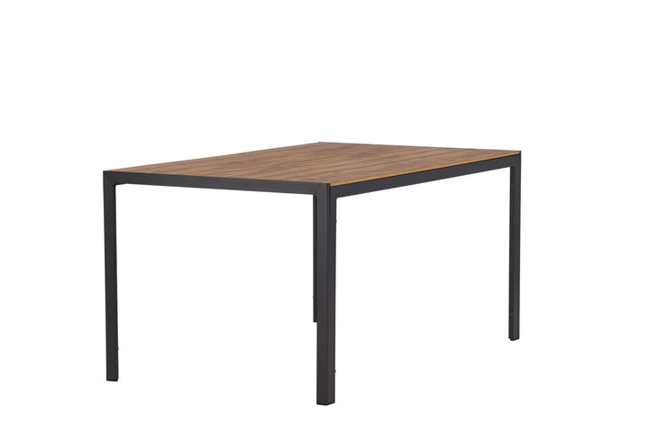 Venture Home Break Diningtable Alumnium - Black / Nature Rectangular 90*150*