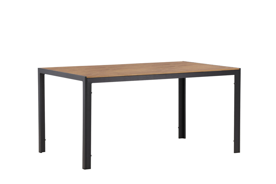 Venture Home Break Diningtable Alumnium - Black / Nature Rectangular 90*150*