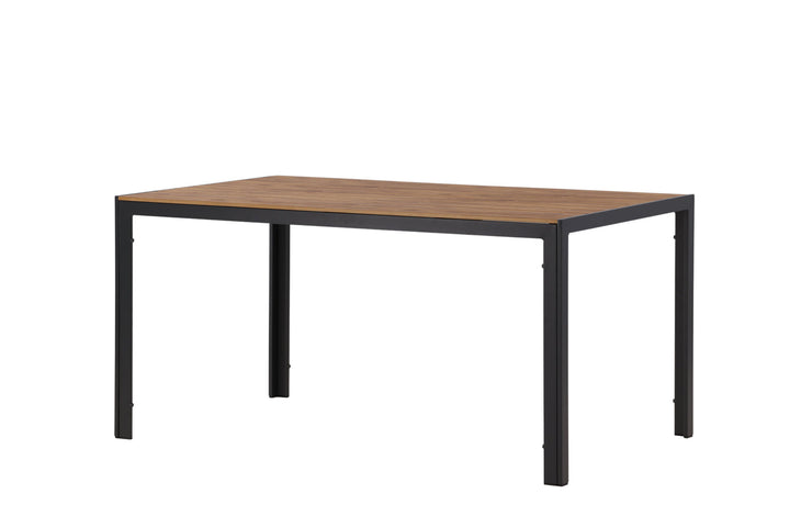 Venture Home Break Diningtable Alumnium - Black / Nature Rectangular 90*150*