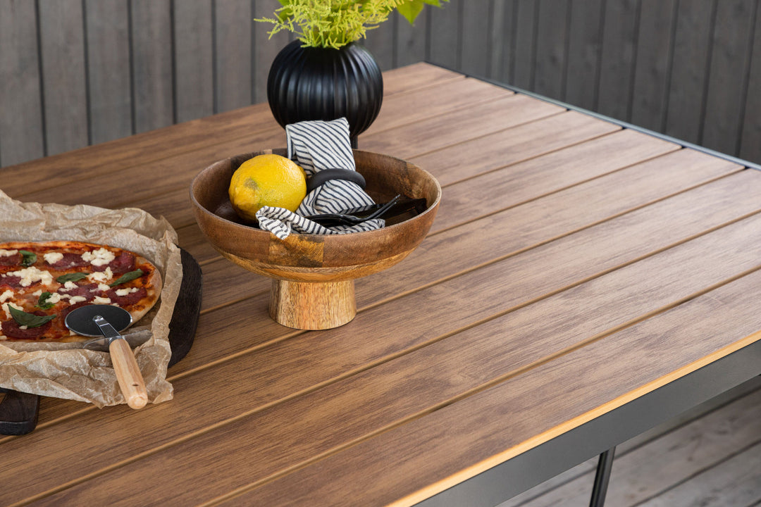 Venture Home Break Diningtable Alumnium - Black / Nature Rectangular 90*150*