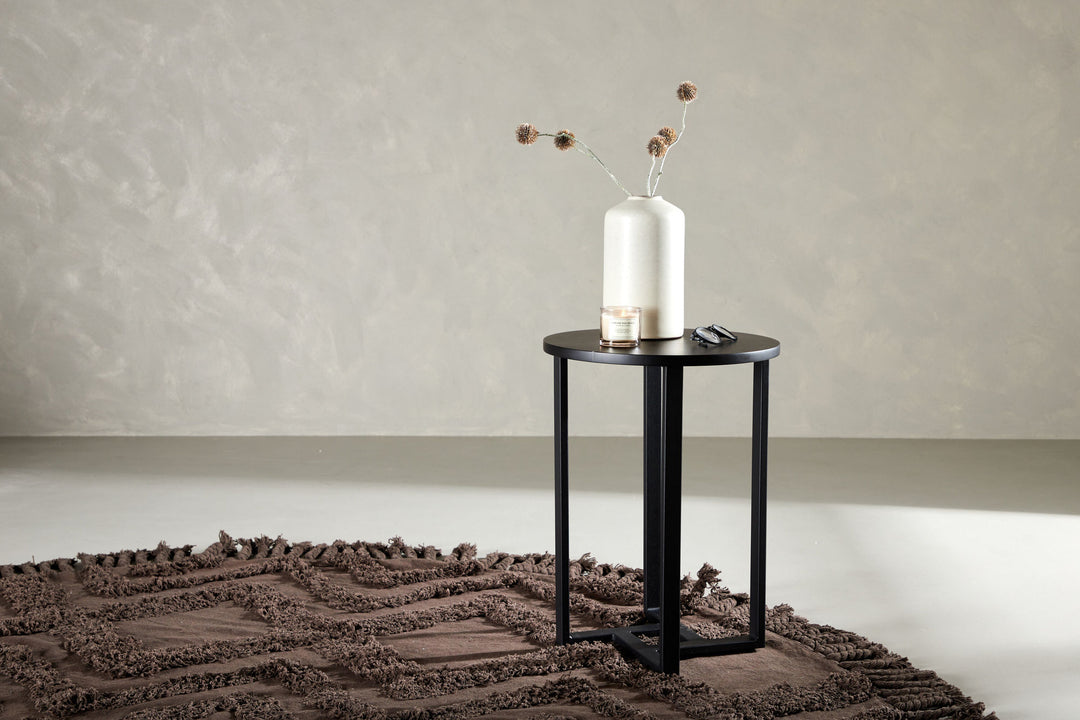 Venture Home Lawton Sofa Table - H55*W40 Black / Black MDF