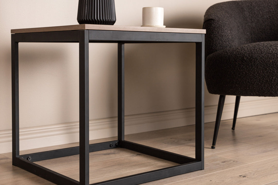Venture Home Arbor Side Table - Black / Dark Brown MDF