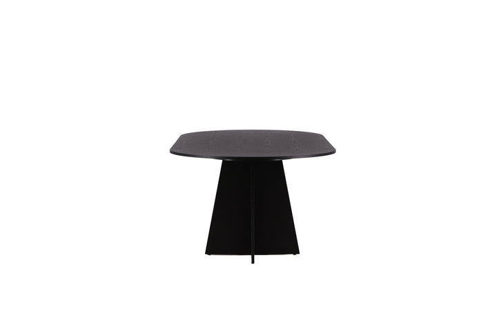 Venture Home Bootcut Oval Dining Table - Black / Black Fanéer