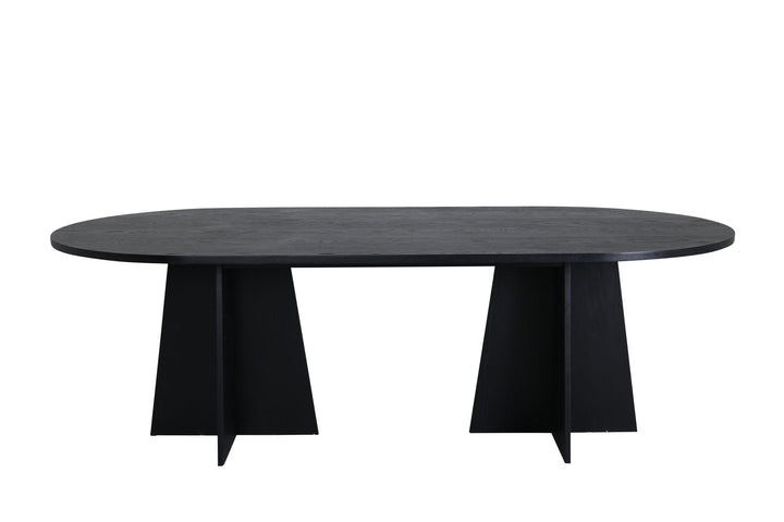 Venture Home Bootcut Oval Dining Table - Black / Black Fanéer