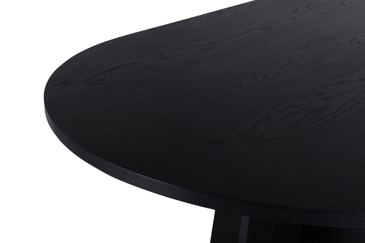 Venture Home Bootcut Oval Dining Table - Black / Black Fanéer