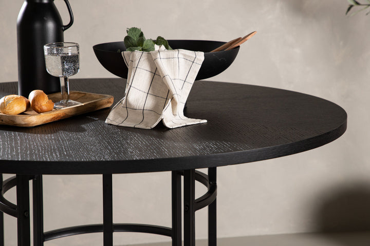 Furniture Fashion Copenhagen Dining Table - Black / Black Veneer