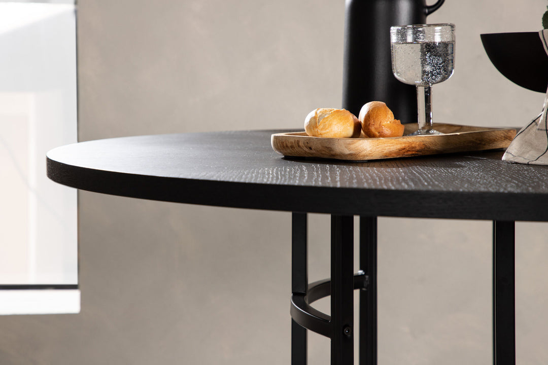 Furniture Fashion Copenhagen Dining Table - Black / Black Veneer