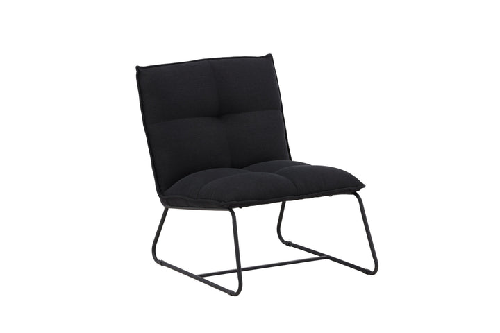 Venture Home Madison Single Sofa - Black / Black Linen